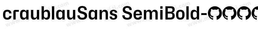 craublauSans SemiBold字体转换